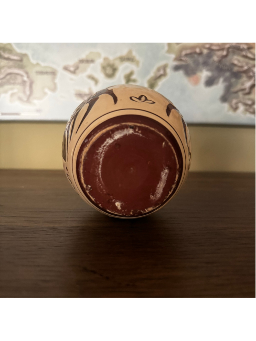 Vintage Terracotta Dancing Deer Canister (No Lid) - Picture 5 of 5